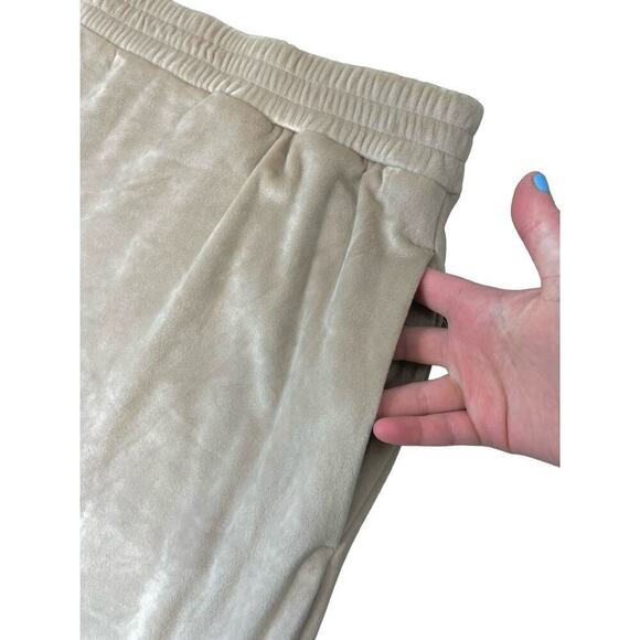 Skims Velour Wide Leg Tan Pants Size 4XL Loungewear Cozy Comfort Y2K Trendy NEW - Picture 8 of 9